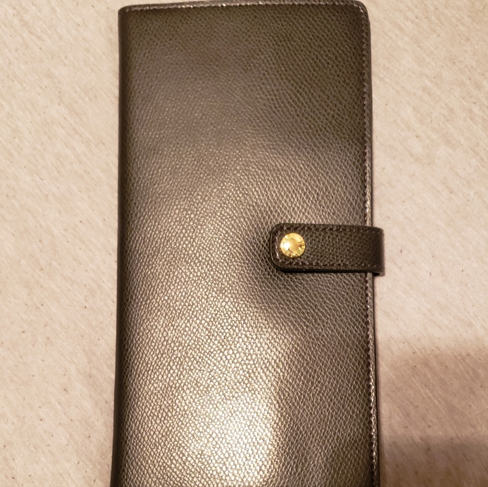 Vera Bradley leather passport wallet